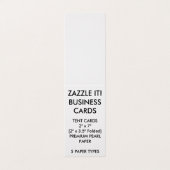 Aangepaste persoonlijke gevouwen Visitekaartjes vo (Buitenkant ongevouwen)