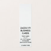 Aangepaste persoonlijke gevouwen Visitekaartjes vo (Buitenkant ongevouwen)