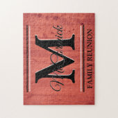 Aangepaste persoonlijke gezinshereniging binnenshu legpuzzel (Verticaal)