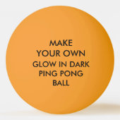 Aangepaste persoonlijke gloed in DARK Ping Pong Ba Pingpongbal (Voorkant)