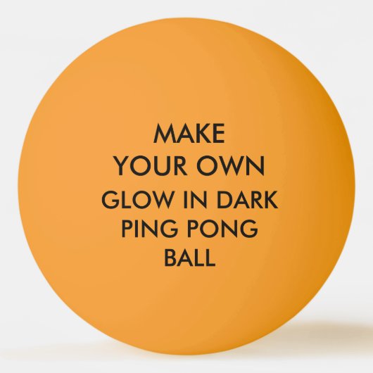 Aangepaste persoonlijke gloed in DARK Ping Pong Ba Pingpongbal (Voorkant)