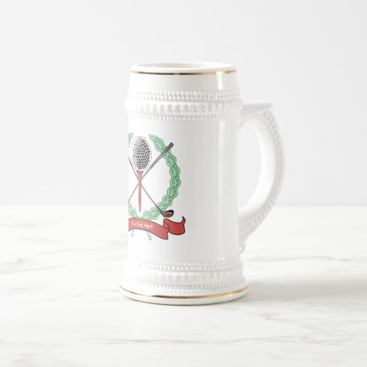 Aangepaste persoonlijke GolfMokken Bierpul (Voorkant rechts)