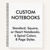 Aangepaste persoonlijke grafische laptop — Blanco  Notitieboek (Voorkant)