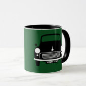 Aangepaste persoonlijke Groene Morris Minor mok (Voorkant rechts)