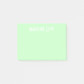 Aangepaste persoonlijke Groene Post met naam Post-it® Notes (Voorkant)