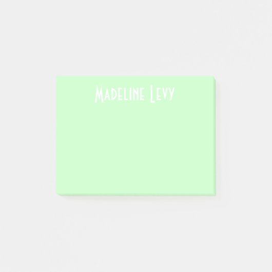 Aangepaste persoonlijke Groene Post met naam Post-it® Notes (Voorkant)