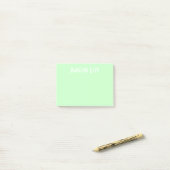 Aangepaste persoonlijke Groene Post met naam Post-it® Notes (Op bureau)