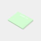 Aangepaste persoonlijke Groene Post met naam Post-it® Notes (Schuin)