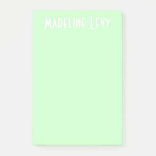 Aangepaste persoonlijke Groene Post met naam Post-it® Notes (Voorkant)
