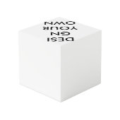 Aangepaste persoonlijke grote 4-inch fotokubus (Achter hoekig)