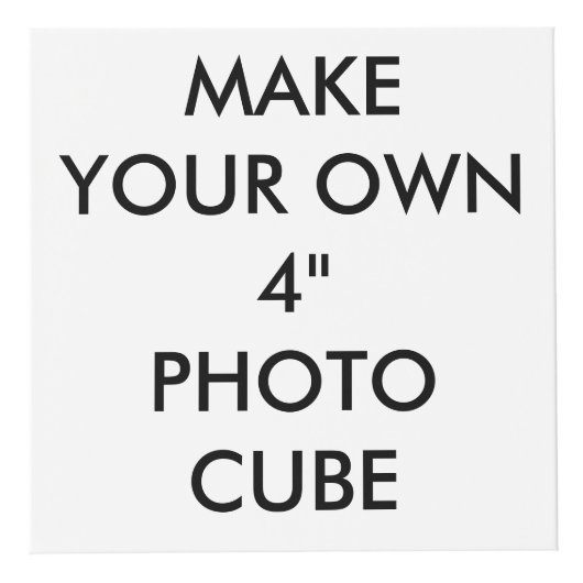 Aangepaste persoonlijke grote 4-inch fotokubus (Voorkant)