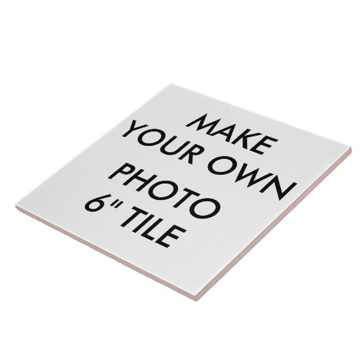 Aangepaste persoonlijke grote 6-inch fotostapel tegeltje (Zijkant)