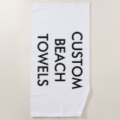 Aangepaste persoonlijke handdoekhanddoekhanddoek,  strandlaken (Voorkant)