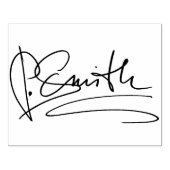 Aangepaste persoonlijke handtekening groot rubberstempel (Afrduk)