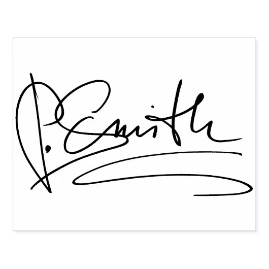 Aangepaste persoonlijke handtekening groot rubberstempel (Afrduk)