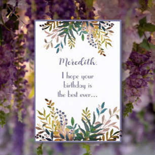 Aangepaste, persoonlijke Happy Birthday-dochterkaa Kaart