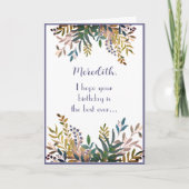 Aangepaste, persoonlijke Happy Birthday-dochterkaa Kaart (Voorkant)