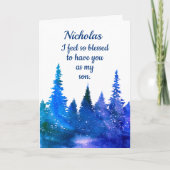 Aangepaste persoonlijke Happy Birthday-zoon Kaart (Voorkant)