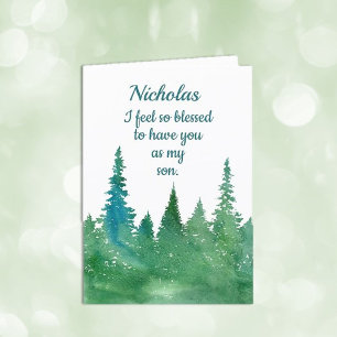 Aangepaste persoonlijke Happy Birthday-zoon Kaart