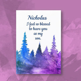 Aangepaste persoonlijke Happy Birthday-zoon Kaart