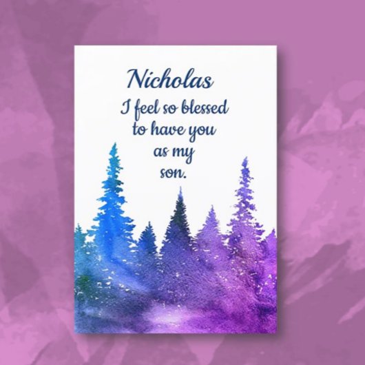 Aangepaste persoonlijke Happy Birthday-zoon Kaart