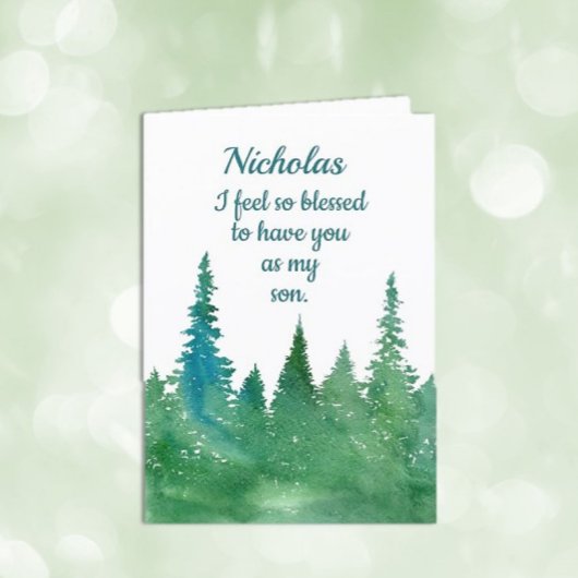 Aangepaste persoonlijke Happy Birthday-zoon Kaart