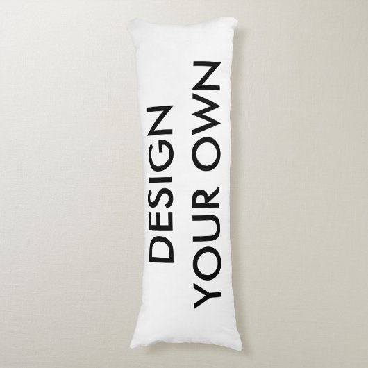 Aangepaste persoonlijke hoofdschroef blanco Sjablo Lichaamskussen (Voorkant Verticaal)