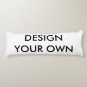 Aangepaste persoonlijke hoofdschroef blanco Sjablo Lichaamskussen (Voorkant)