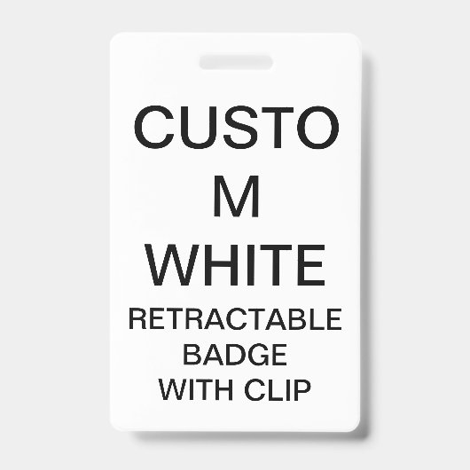 Aangepaste persoonlijke intrekbare BADGE en CLIP (Voorzijde)