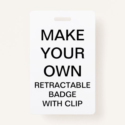 Aangepaste persoonlijke intrekbare BADGE en CLIP (Voorkant)