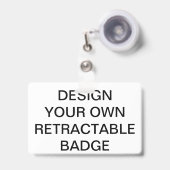 Aangepaste persoonlijke intrekbare BADGE en CLIP (Voorzijde met uittrekbare clip)