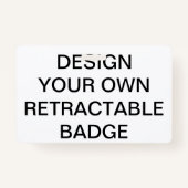 Aangepaste persoonlijke intrekbare BADGE en CLIP (Voorkant)