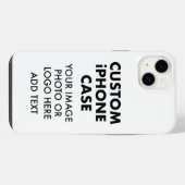 Aangepaste persoonlijke iPHONE 14 PLUS BUDGET iPhone Hoesje (Achterkant horizontaal)