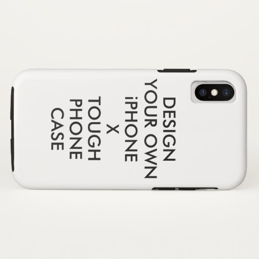 Aangepaste persoonlijke iPhone X stevige telefoont Case-Mate iPhone Case (Achterkant (horizontaal))