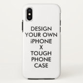 Aangepaste persoonlijke iPhone X stevige telefoont Case-Mate iPhone Case (Achterkant)