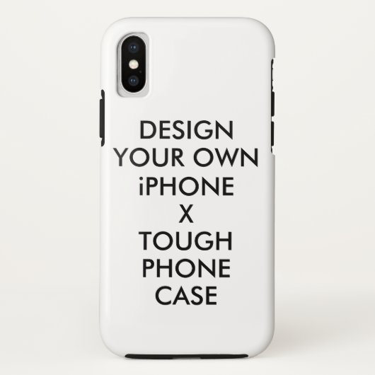Aangepaste persoonlijke iPhone X stevige telefoont Case-Mate iPhone Case (Achterkant)