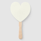 Aangepaste persoonlijke IVORY HEART WEDDING FANTS Handwaaier (Achterkant)