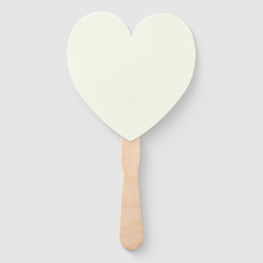 Aangepaste persoonlijke IVORY HEART WEDDING FANTS Handwaaier (Achterkant)
