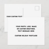 Aangepaste persoonlijke kaarten, maak uw eigen kaa feestdagenkaart (Voorkant / Achterkant)