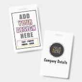 Aangepaste persoonlijke Kantoor Event Identity Bad Badge (Voor- en achterkant)