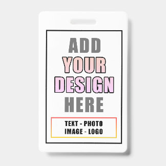 Aangepaste persoonlijke Kantoor Event Identity Bad Badge