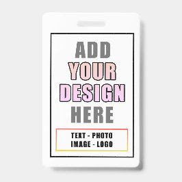 Aangepaste persoonlijke Kantoor Event Identity Bad Badge