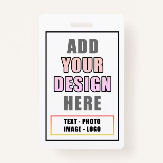 Aangepaste persoonlijke Kantoor Event Identity Bad Badge (Voorkant)