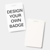 Aangepaste persoonlijke KANTOOR-GEBEURTENISIDENTIT Badge (Voor- en achterkant)