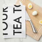 Aangepaste persoonlijke keuken-theehanddoeken theedoek (Quarter Fold)