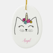 Aangepaste persoonlijke kinderwagen keramisch ornament (Voorkant)