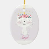 Aangepaste persoonlijke kinderwagen keramisch ornament (Voorkant)