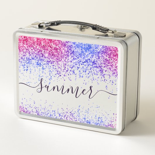 Aangepaste persoonlijke kleurrijke glitter-spaarkj (Achterkant)