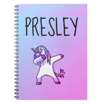 Aangepaste persoonlijke laptop Unicorn Dab-regenbo