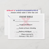 Aangepaste persoonlijke lege Sjabloon (Voorkant / Achterkant)